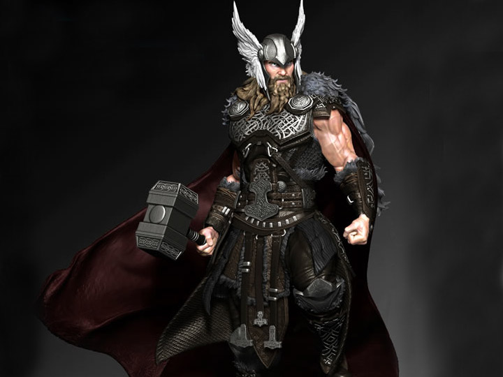 Viking Thor Statue By Caleb Nefzen 8485